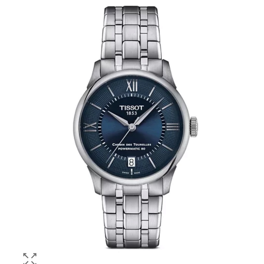 Tissot women’s powermatic 80 Stainless Steel Watch in Blue automatic